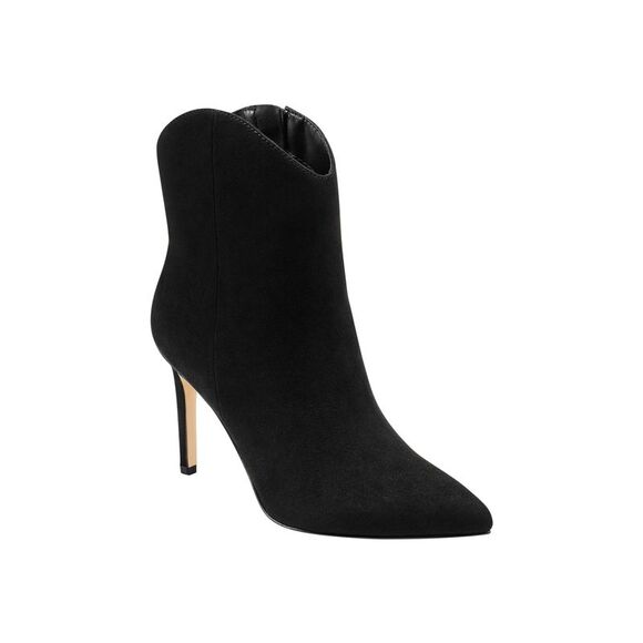 MARC FISHER Womens Black Padded Revati Pointy Toe Stiletto Zip-Up Booties 5.5 M